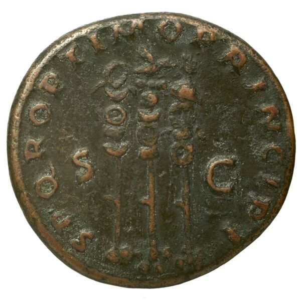 RIC II Trajan 588, реверс, bnf_ocre