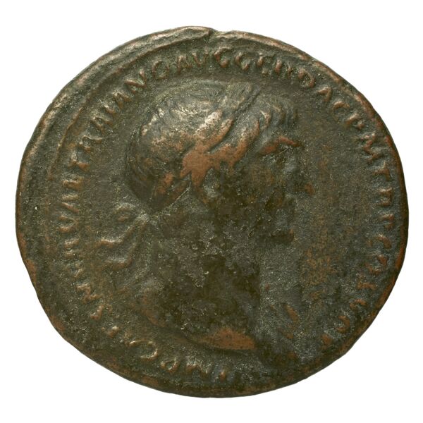 RIC II Trajan 588, аверс, bnf_ocre
