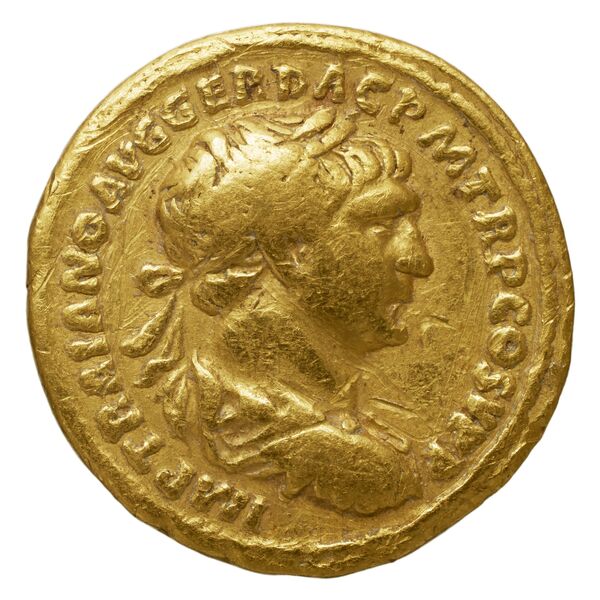 RIC II Trajan 149, аверс, bnf_ocre