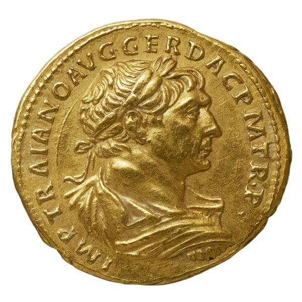 RIC II Trajan 142 (aureus), аверс, bnf_ocre