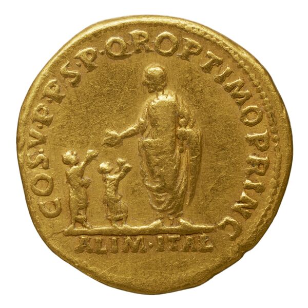 RIC II Trajan 93, реверс, bnf_ocre