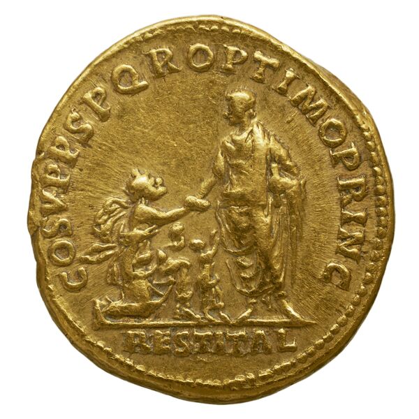 RIC II Trajan 106, реверс, bnf_ocre