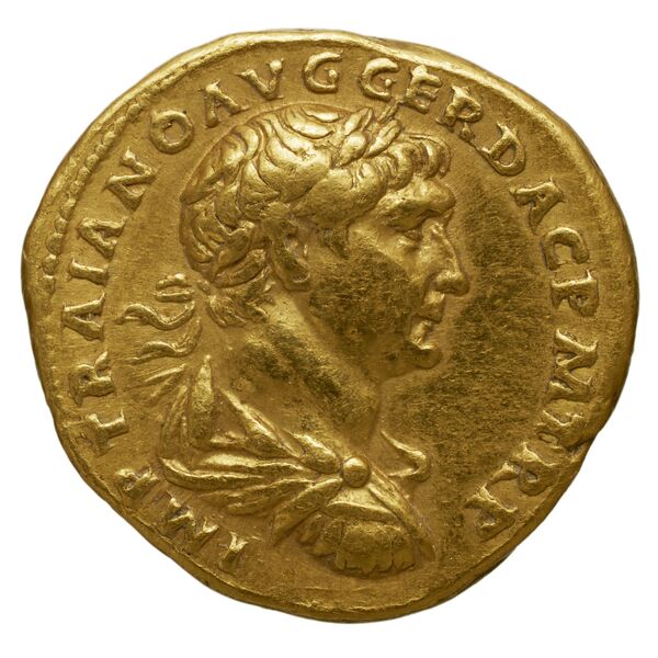 RIC II Trajan 148B, аверс, bnf_ocre