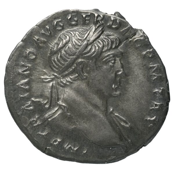 RIC II Trajan 126, аверс, bnf_ocre