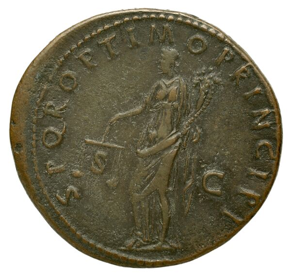 реверс RIC II Trajan 497 (sestertius)