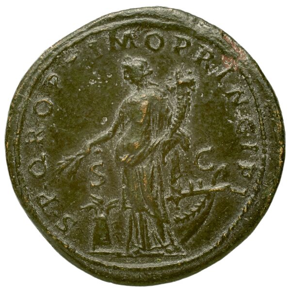 RIC II Trajan 492 (sestertius), реверс, bnf_ocre