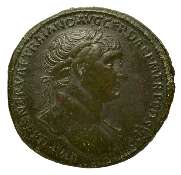 аверс RIC II Trajan 466 (sestertius)