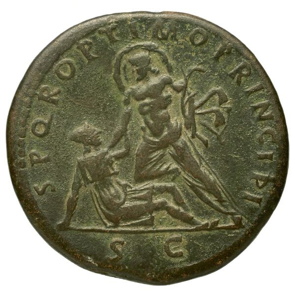 RIC II Trajan 556, реверс, BnF (Bibliothèque nationale de France)