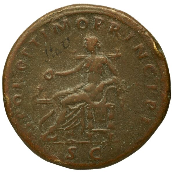 RIC II Trajan 515 (sestertius), реверс, bnf_ocre