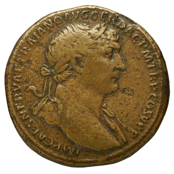 RIC II Trajan 515 (sestertius), аверс, bnf_ocre