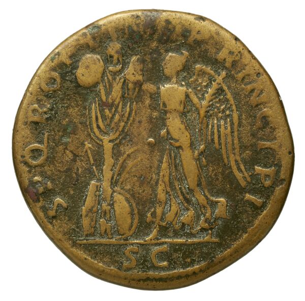 RIC II Trajan 523, реверс, bnf_ocre