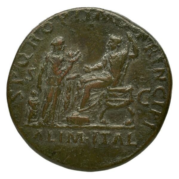 реверс RIC II Trajan 461 (sestertius)