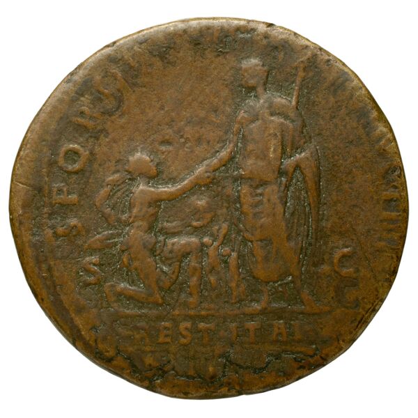 RIC II Trajan 473, реверс, BnF (Bibliothèque nationale de France)