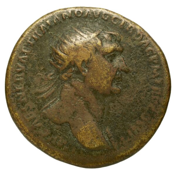 RIC II Trajan 498, аверс, bnf_ocre