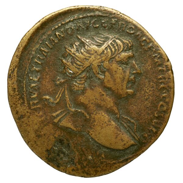 RIC II Trajan 494, аверс, bnf_ocre