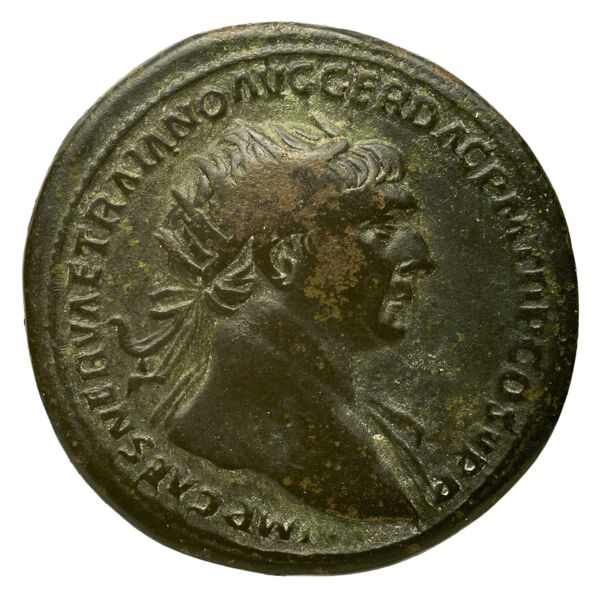 RIC II Trajan 516, аверс, bnf_ocre