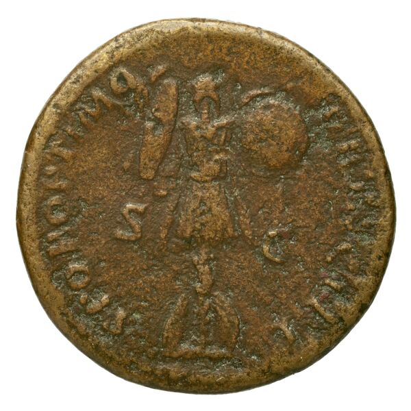 RIC II Trajan 586, реверс, bnf_ocre