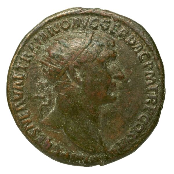 RIC II Trajan 586, аверс, bnf_ocre
