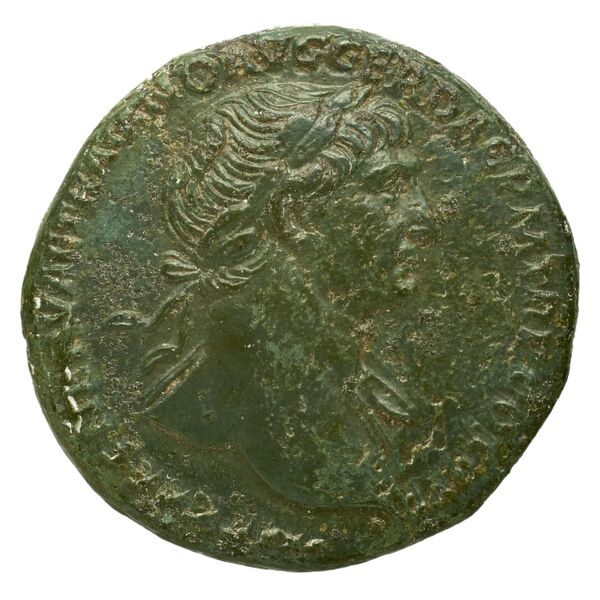 RIC II Trajan 463 (as), аверс, bnf_ocre