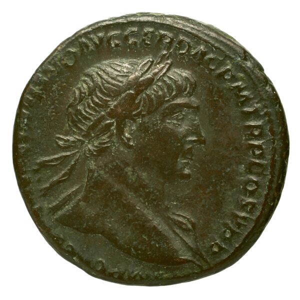 RIC II Trajan 519 (as), аверс, bnf_ocre