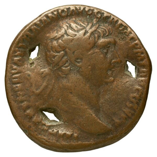 RIC II Trajan 519 (as), аверс, bnf_ocre