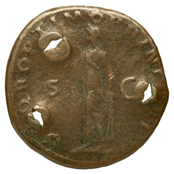 RIC II Trajan 519 (as), реверс, bnf_ocre