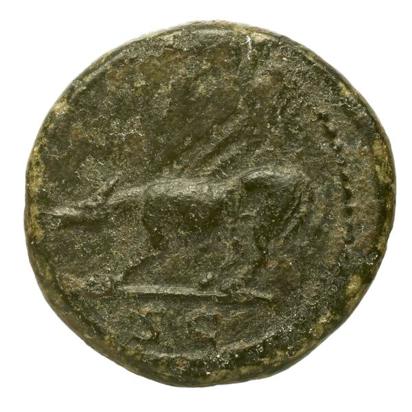 RIC II Trajan 694, реверс, bnf_ocre