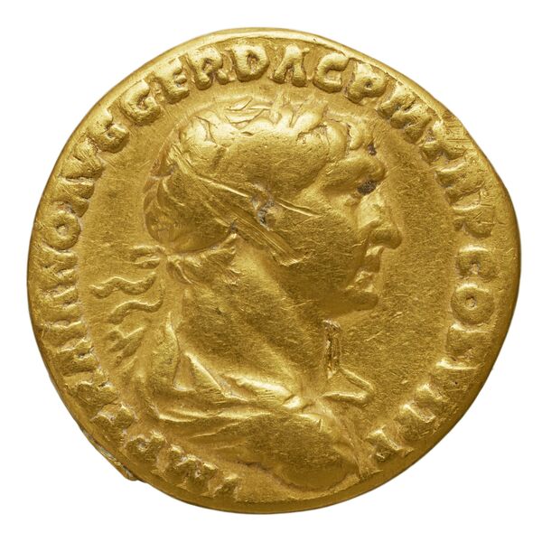 RIC II Trajan 266 (aureus), аверс, bnf_ocre