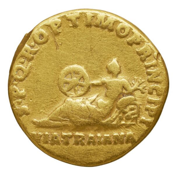 RIC II Trajan 266 (aureus), реверс, bnf_ocre