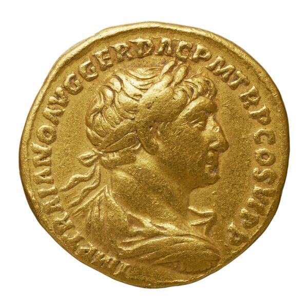 RIC II Trajan 255, аверс, bnf_ocre
