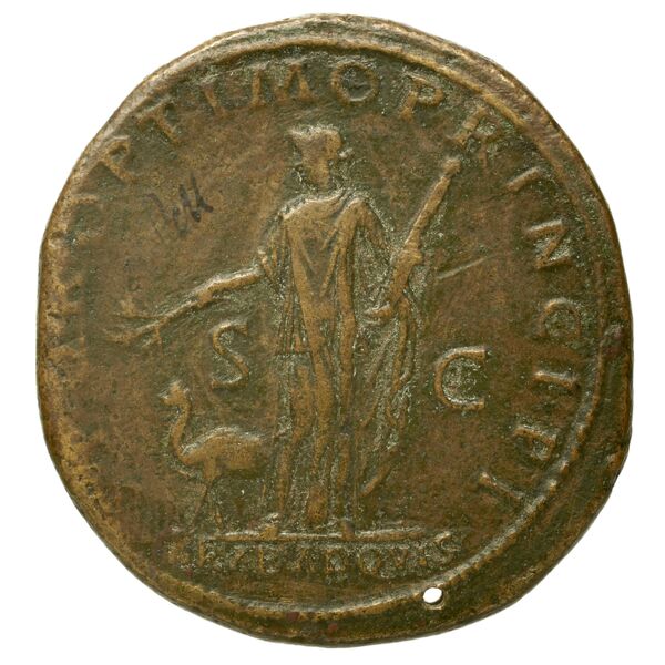 RIC II Trajan 612, реверс, bnf_ocre