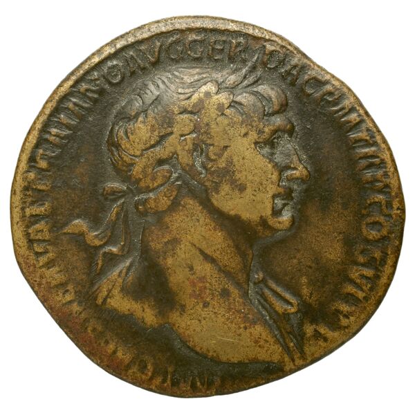 RIC II Trajan 612, аверс, bnf_ocre