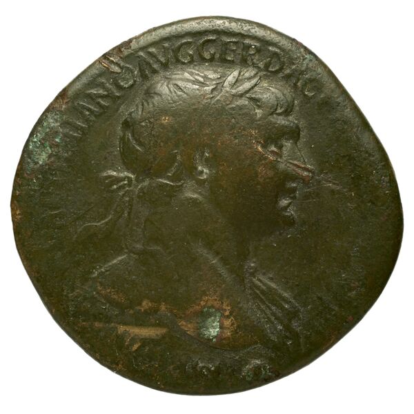 RIC II Trajan 636, аверс, bnf_ocre
