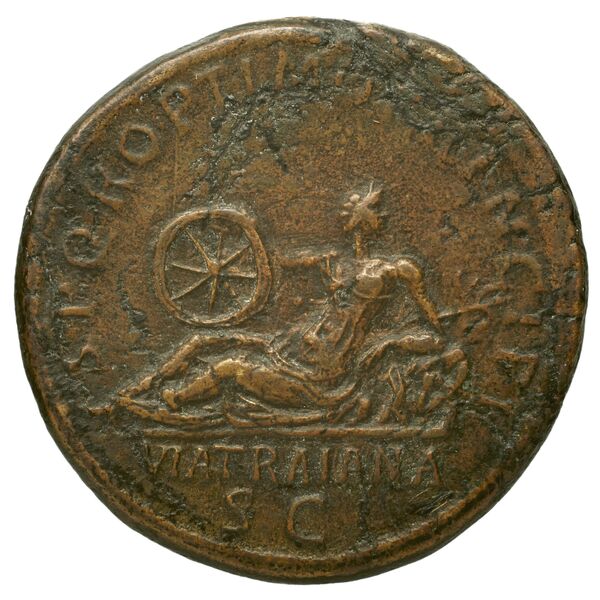 RIC II Trajan 636, реверс, bnf_ocre