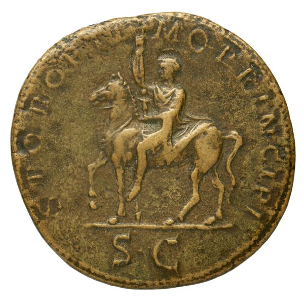 RIC II Trajan 598, реверс, bnf_ocre