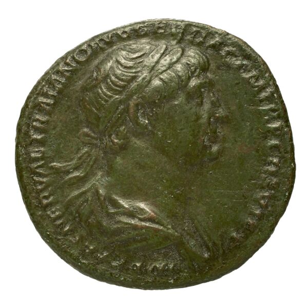 RIC II Trajan 611, аверс, bnf_ocre