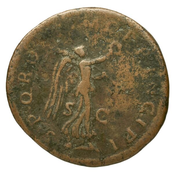 RIC II Trajan 594, реверс, bnf_ocre