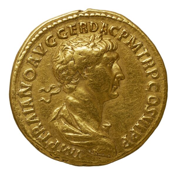 аверс RIC II Trajan 249 (aureus)