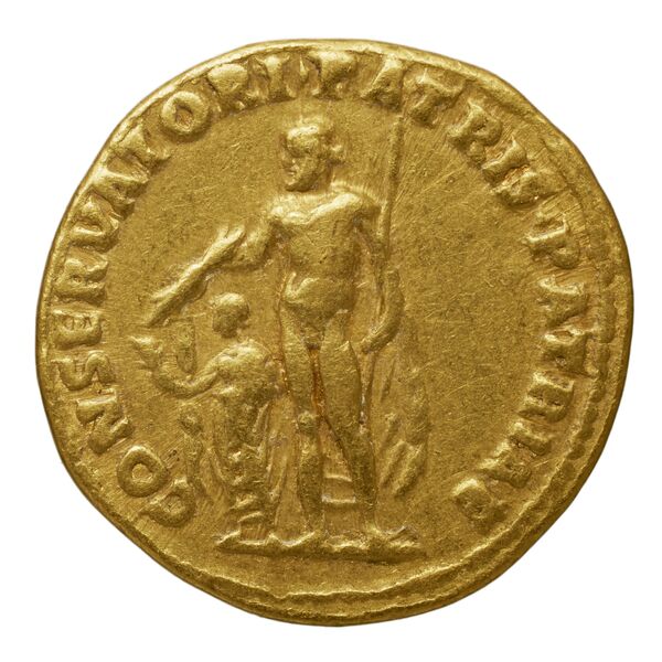 RIC II Trajan 249 (aureus), реверс, bnf_ocre