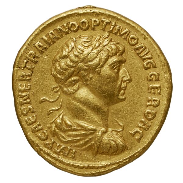 аверс RIC II Trajan 318 (aureus)