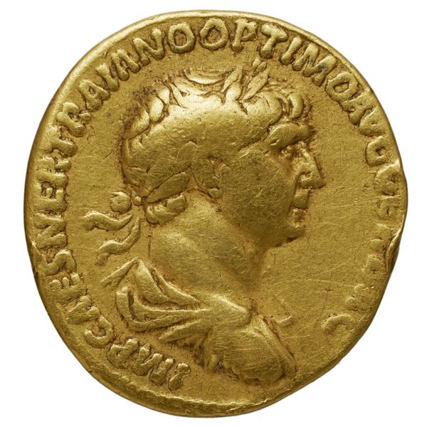 RIC II Trajan 318 (aureus), аверс, bnf_ocre