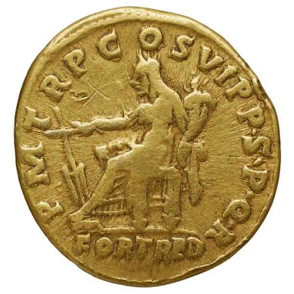 RIC II Trajan 318 (aureus), реверс, bnf_ocre