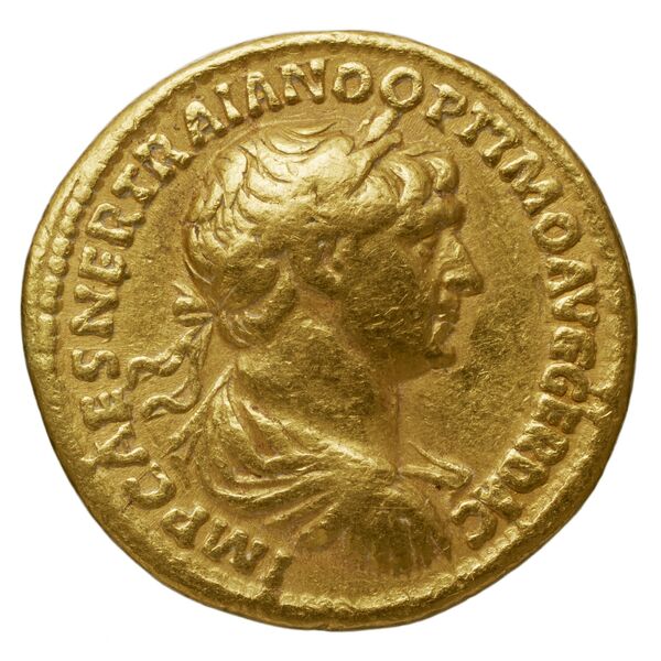 RIC II Trajan 336 (aureus), аверс, bnf_ocre