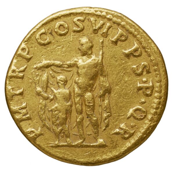 RIC II Trajan 336 (aureus), реверс, bnf_ocre