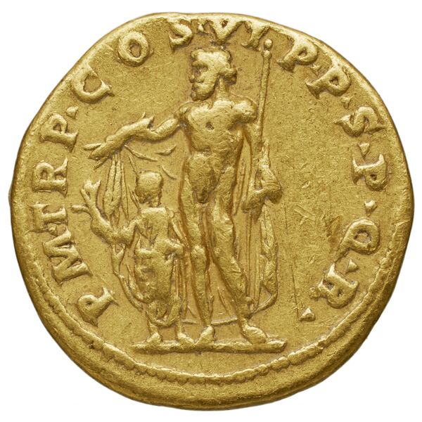 RIC II Trajan 336 (aureus), реверс, bnf_ocre