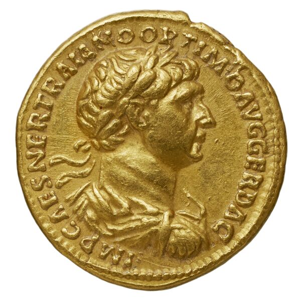 RIC II Trajan 366, аверс, bnf_ocre