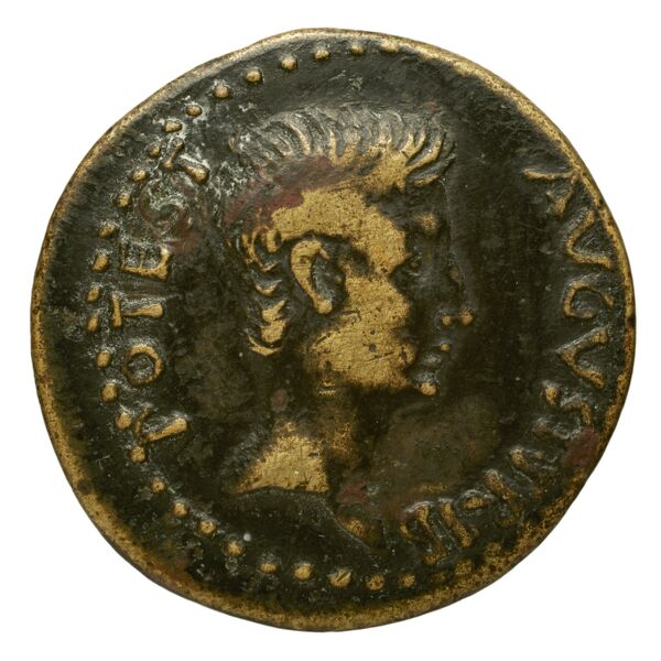 RIC I (second edition) Augustus 11A, аверс, bnf_ocre