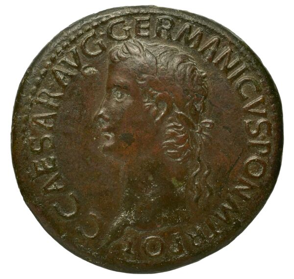 RIC I (second edition) Gaius/Caligula 33, аверс, bnf_ocre