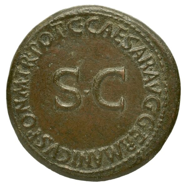 RIC I (second edition) Gaius/Caligula 34, аверс, bnf_ocre