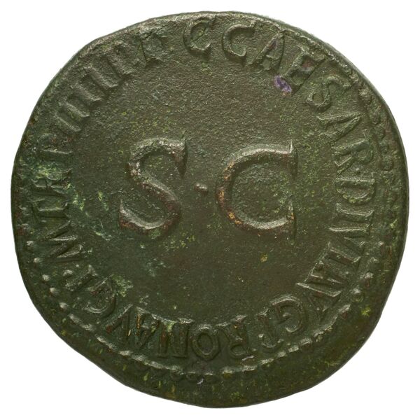 RIC I (second edition) Gaius/Caligula 49, аверс, bnf_ocre